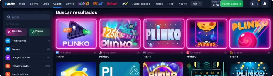 Juega al Plinko Perú