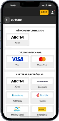 paso 3 realiza un depósito inicial con métodos seguros