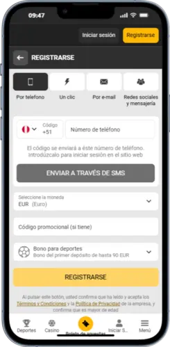 paso 2 completa tus datos personales para crear la cuenta